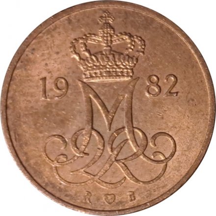 Дания 5 эре 1982 год - Королева Маргрете II