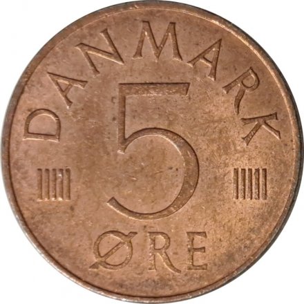 Дания 5 эре 1982 год - Королева Маргрете II