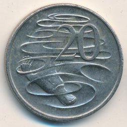 Австралия 20 центов 1996 год - Утконос