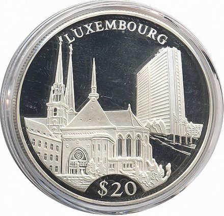 Либерия 20 долларов 2000 год - Люксембург