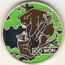Северная Корея 100 вон 1999 год