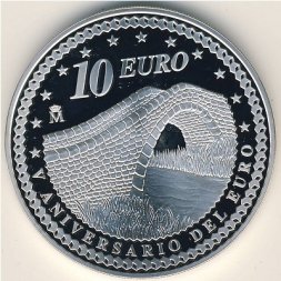 Испания 10 евро 2007 год