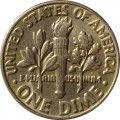 США 1 дайм (10 центов) 1982 год - Франклин Рузвельт (D)