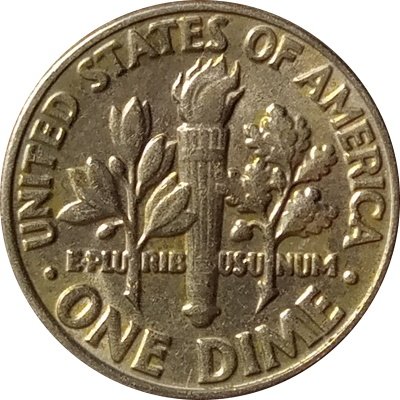 США 1 дайм (10 центов) 1982 год - Франклин Рузвельт (D)