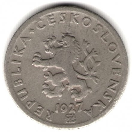 Чехословакия 20 геллеров 1927 год