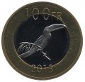Катанга 100 франков 2013 год - Тукан ESSAI (жетон)