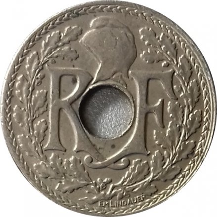 Франция 5 сантимов 1919 год