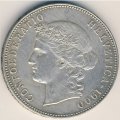 Швейцария 5 франков 1900 год