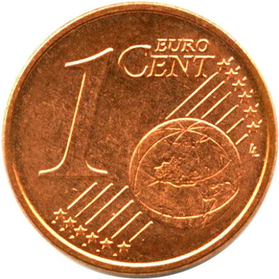 Италия 1 евроцент 2005 год