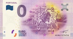Сборная Португалии - Сувенирная банкнота 0 евро 2018 год