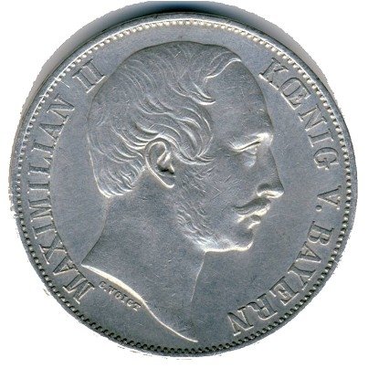 Бавария 1 талер 1862 год