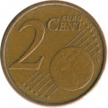 Эстония 2 евроцента 2012 год - Контурная карта Эстонии