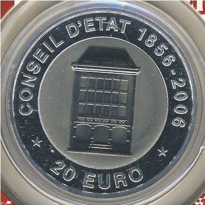 Люксембург 20 евро 2006 год