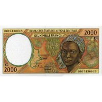 Конго (Центральная Африка) 2000 франков 2000 год (C) - Рынок на пристани UNC