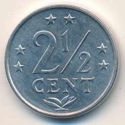 Антильские острова 2 1/2 цента 1985 год