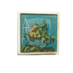 Значок Киев. Герб. Памятник Богдан Хмельницкий (переливашка, зажим)