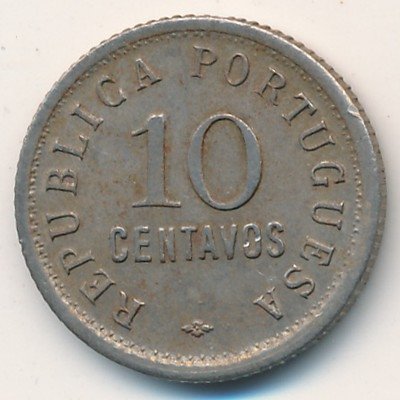 Ангола 10 сентаво 1923 год