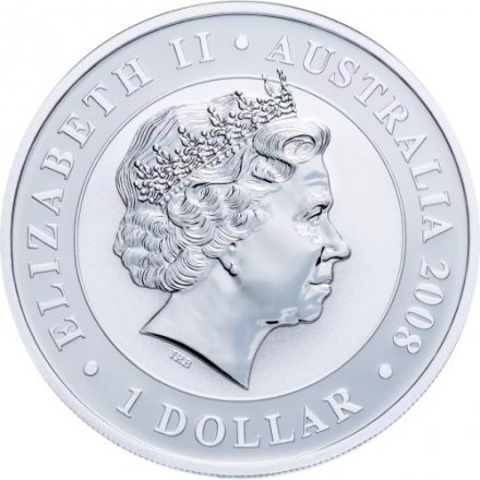 Австралия 1 доллар 2008 год - Австралийская Коала, с позолотой (в футляре)