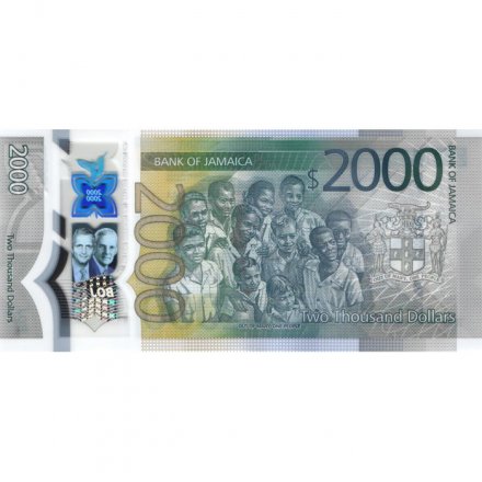 Ямайка 2000 долларов 2022 год - 60 лет независимости UNC