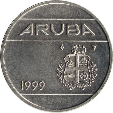 Аруба 25 центов 1999 год