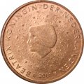 Нидерланды 2 евроцента 2001 год
