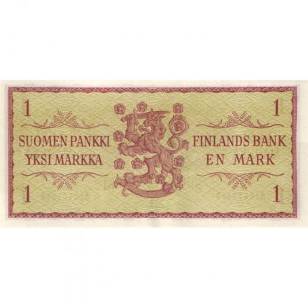 Финляндия 1 марка 1963 год - UNC (тип 2)