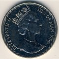 Остров Мэн 1 крона 1990 год - Чемпионат мира по футболу, Италия 1990. Турин, Рим, Флоренция