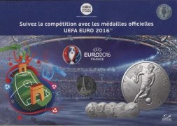 Набор из 56 жетонов Франции «Чемпионат Европы по футболу UEFA EURO 2016» (в альбоме)