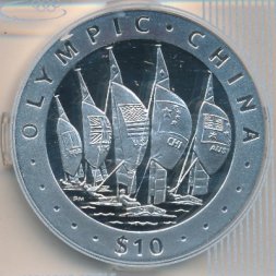 Виргинские острова 10 долларов 2008 год