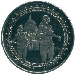 Остров Мэн 1 крона 2010 год - XXX летние Олимпийские Игры, Лондон 2012. Бег