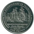 Остров Мэн 1 крона 2005 год - 200 лет Трафальгарскому сражению - Битва у мыса Сан-Висенте