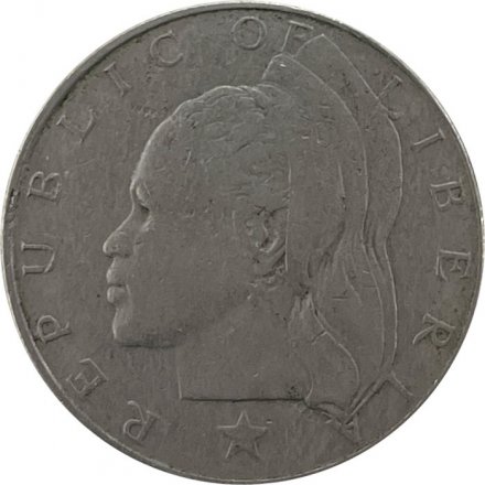 Либерия 1 доллар 1970 год