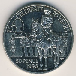Остров Святой Елены 50 пенсов 1996 год