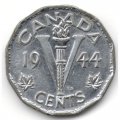 Канада 5 центов 1944 год