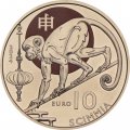Сан-Марино 10 евро 2024 год - Китайский гороскоп - Год Обезьяны