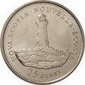 Канада 25 центов 1992 год - Новая Шотландия