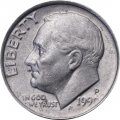 США 1 дайм (10 центов) 1990 год - Франклин Рузвельт (P)