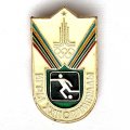 Значок. Виды спорта. Игры XXll Олимпиады. Футбол