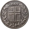 Исландия 10 эйре 1969 год (крупный гурт)