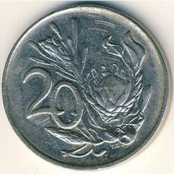 ЮАР 20 центов 1981 год