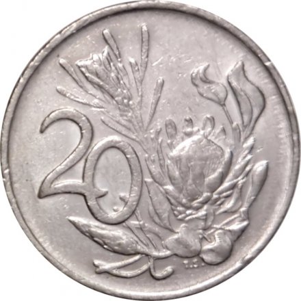 ЮАР 20 центов 1981 год