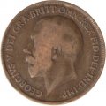 Великобритания 1 пенни 1919 год - Король Георг V (без отметки МД)
