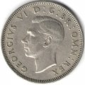 Великобритания 1 шиллинг 1950 год - Английский шиллинг - лев, стоящий на короне