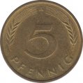 ФРГ 5 пфеннигов 1991 год (A)
