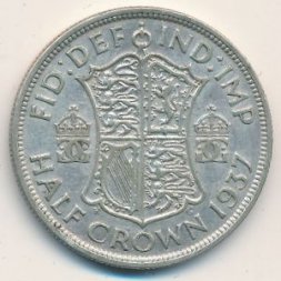 Великобритания 1/2 кроны 1937 год