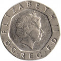 Великобритания 20 пенсов 2005 год