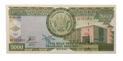 Бурунди 5000 франков 2005 год - UNC