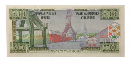 Бурунди 5000 франков 2005 год - UNC
