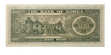 Южная Корея 100 вон 1965 год - UNC