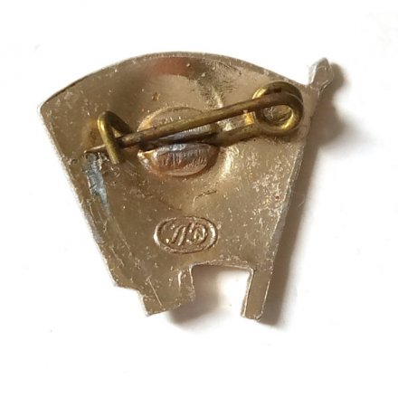 Значок ВЛКСМ, комсомолец, булавка (клеймо ЛЭ)